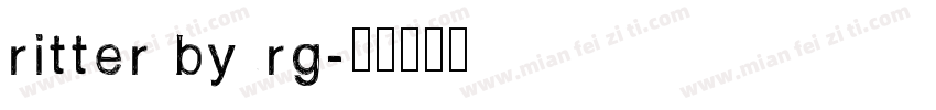 ritter byrg字体转换